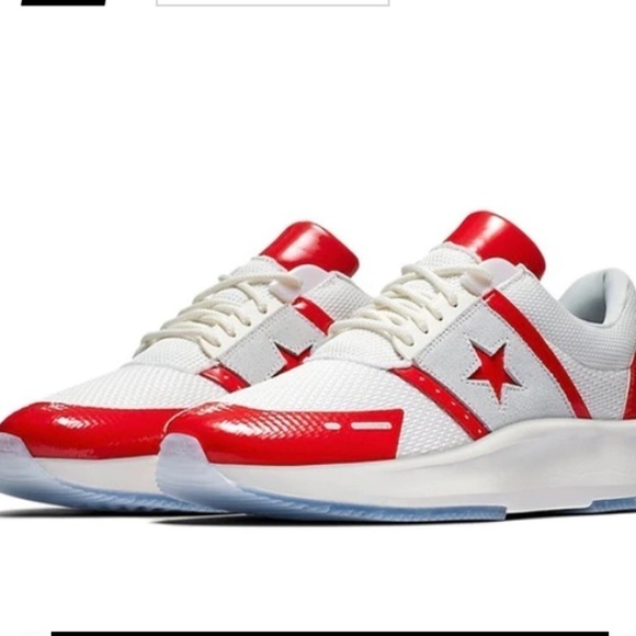 Converse Shoes - Converse Run Star Ox Low Top Red/White 8 Retro Classic Athleisure Y2K Academia